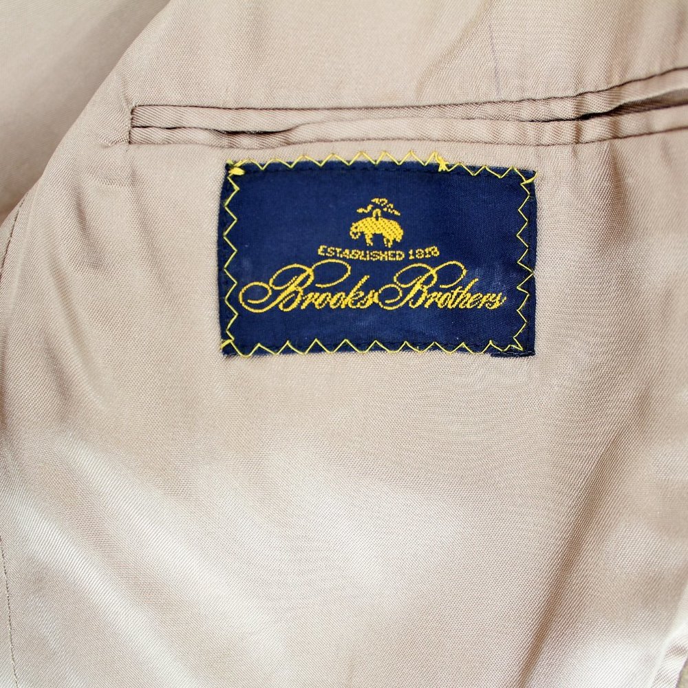 Brooks Brothers Tan Corduroy Blazer 48 Sport Coat Knot Buttons Notch Lapel Vtg - Picture 10 of 16